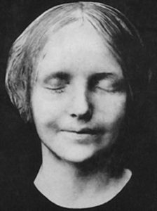 Moulage en plâtre de l'Inconnue de la Seine (vers 1900)