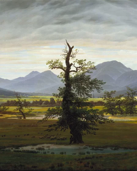 Paysage champêtre, le matin, Caspar David Friedrich, 1822