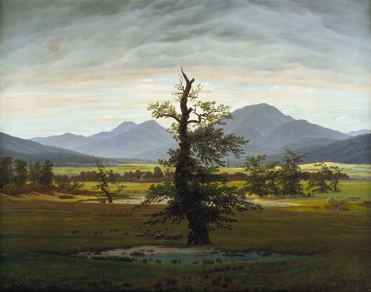 Paysage champêtre, le matin, Caspar David Friedrich, 1822