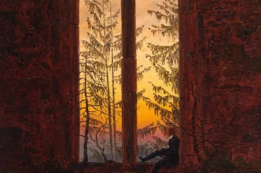 peinture de Caspar David Friedrich représentant un rêveur romantique