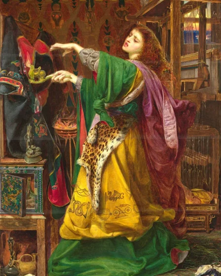 Morgan le Fay d'après la peinture préraphaélite