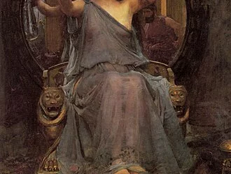 Circé offrant la coupe à Ulysse, peinture du préraphaélite John William Waterhouse