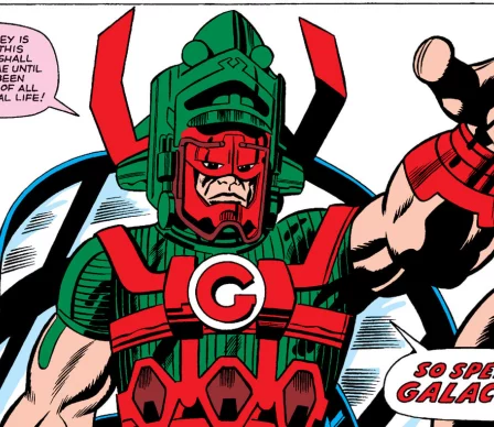 première apparition de Galactus par Jack Kirby et Stan Lee