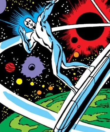 première apparition du Surfer d'argent