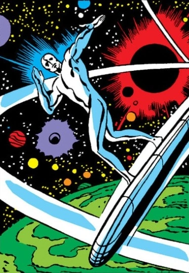 première apparition du Surfer d'argent