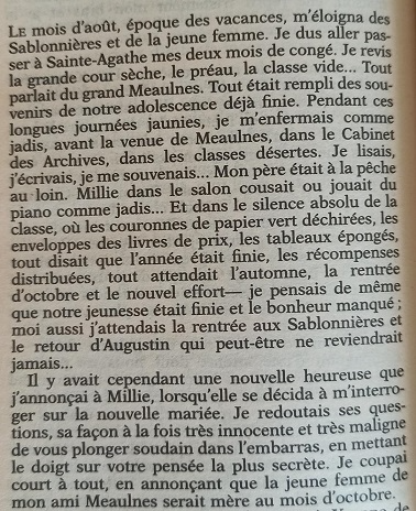 le grand Meaulnes extrait