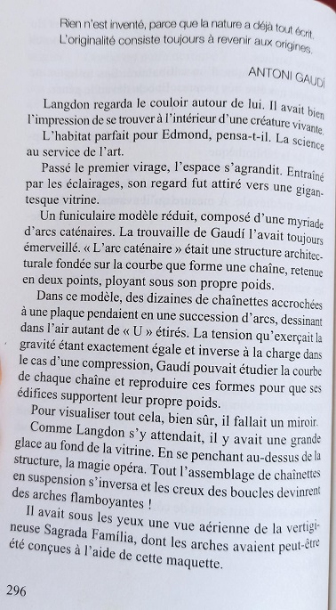 Origine Dan Brown extrait